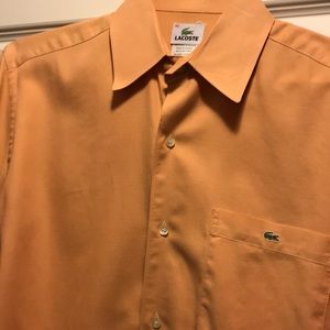 Lacoste Dress Shirt - Orange, Size 40